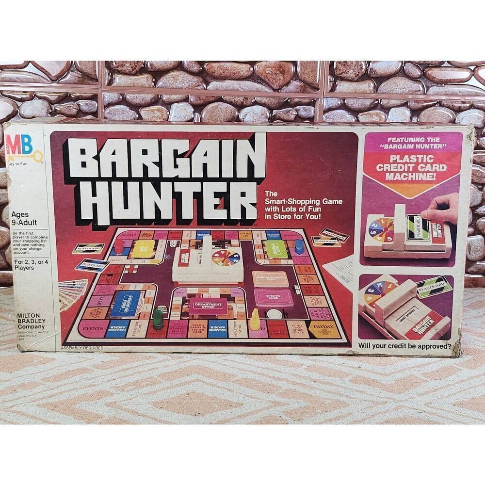 Vintage 1981 BARGAIN HUNTER Board Game MILTON BRADLEY Complete